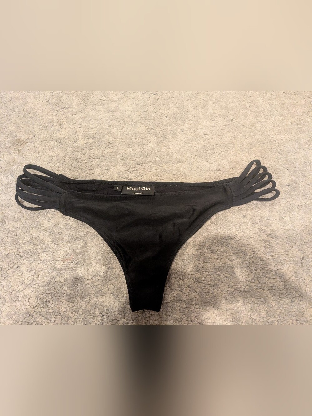 Maui Girl Black WOMEN'S Bikini Bottom Size large